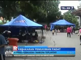 Korban Kebakaran Tambora Terlantar