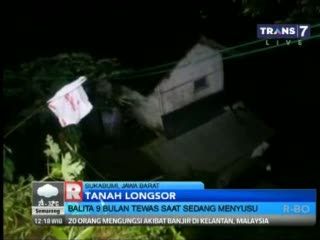 Tragis, Balita 9 Bulan Tewas Tertimpa Longsor Saat Sedang Menyusu