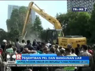 PKL Monas kembali Terjaring Razia