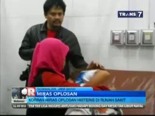Korban Miras Oplosan Histeris di Rumah Sakit