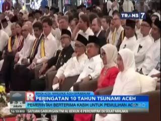 Peringatan 10 Tahun Tsunami Aceh Dihadiri Wapres 