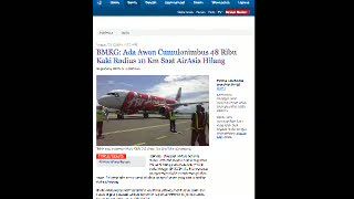 Bahaya Cumulonimbus di Jalur Lintasan Air Asia  yang Hilang Kontak