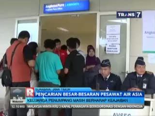 Pencarian Besar-Besaran Pesawat AirAsia