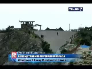 Tangkuban Perahu Berstatus Waspada, Wisatawan Dilarang Mendekat