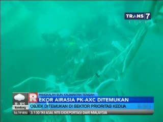 Ekor AirAsia PK-AXC Ditemukan di Sektor Prioritas Kedua