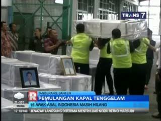 13 Jenazah Korban Kapal Oryong Tiba di Tanah Air
