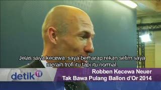 Robben Kecewa Neuer Tak Bawa Pulang Ballon dOr 2014