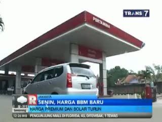 Senin Besok Harga Premium dan Solar Turun 