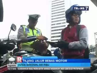 Tilang Jalur Bebas Motor