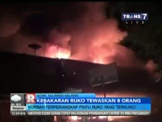 Kebakaran Dahsyat di Gowa, 8 Tewas, 4 Mobil Meledak