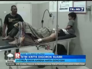 Sadis, Gara-Gara Harta, Suami Gorok Istri