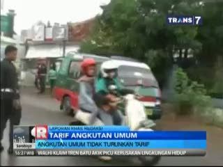 BBM Turun, Angkutan Umum Tidak Turunkan Tarif
