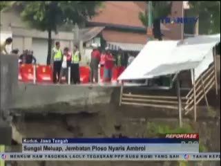 Sungai Meluap, Jembatan Ploso Nyaris Ambrol