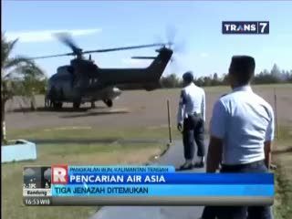 Tiga Jenazah Korban AirAsia Kembali Ditemukan