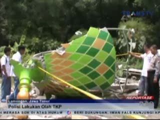 Polisi Olah TKP Ambruknya Kubah Masjid