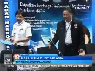 Hasil Urin Pilot AirAsia Negatif Narkoba