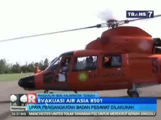 Upaya Pengangkatan Badan Pesawat Dilakukan