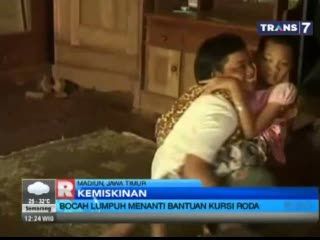 Bocah Lumpuh Ini Masih Menanti Bantuan Kursi Roda yang Pernah Dijanjikan Pemerintah Setempat