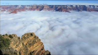 Video Keindahan Grand Canyon Saat Tertutup Awan