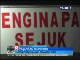 Pasangan Selingkuh Terjaring Razia Pekat