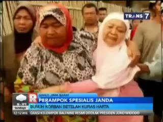 Perampok Spesialis Janda Diciduk Polisi