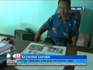 Kandidat Presiden Suriname Keturunan Jawa