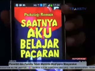 Penulis Buku Saatnya Aku Belajar Pacaran Langgar UU ITE