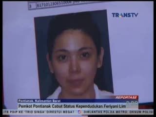 Pemkot Pontianak Cabut Status Kependudukan Feriani Lim