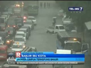Jakarta Lumpuh Terkepung Banjir
