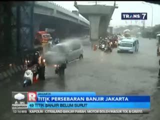 Titik Persebaran Banjir di Jakarta