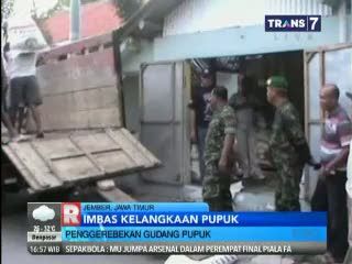 Polri dan TNI Gerebek Gudang Pupuk 