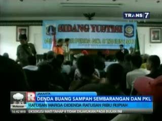 Denda Buang Sampah Sembarangan dan PKL