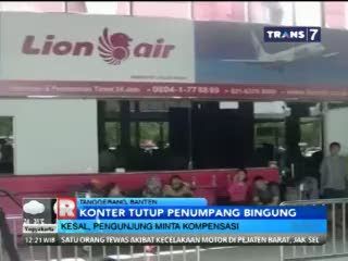 Konter Lion Air Tutup Penumpang Bingung