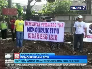 Ratusan Warga Tolak Pengurukan Situ Ciledug