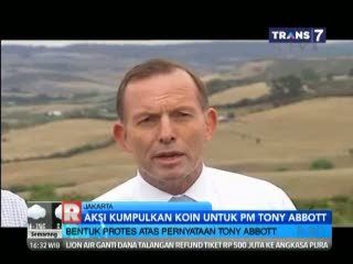 Aksi Kumpulkan Koin untuk Tony Abbot 