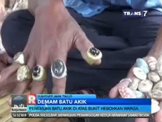 Penemuan Batu Akik di Bukit Keramat Hebohkan Warga