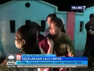 2 Gadis Bersaudara Tewas Terlindas Truk