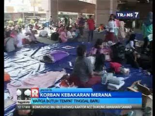 Korban Kebakaran di Sawah Besar Merana