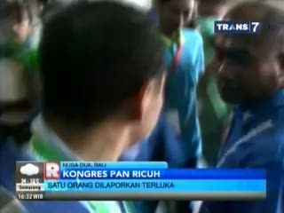 Kongres PAN Ricuh, 1 Orang Dilaporkan Terluka