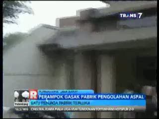Komplotan Perampok Gasak Pabrik Pengolahan Aspal