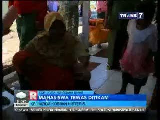 Mahasiswa Tewas Ditikam