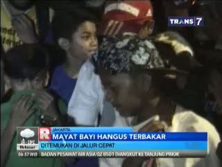 Penemuan Mayat Bayi Hagus Terbakar Gegerkan Warga