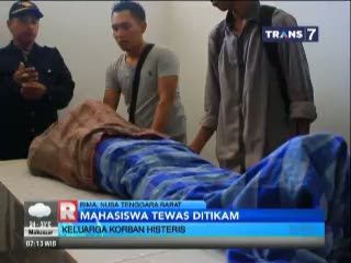 Mahasiswa Tewas Ditikam, Keluarga Histeris