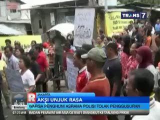 Warga Penghuni Asrama Polisi Tolak Penggusuran