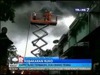 Empat Ruko Terbakar, Dua Orang Tewas