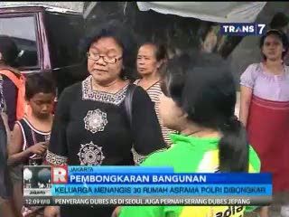 Puluhan Rumah Asrama Polisi Dibongkar