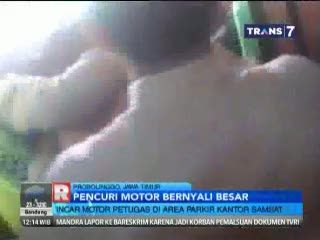 Nekad, Pencuri Gondol Motor di Kantor Samsat