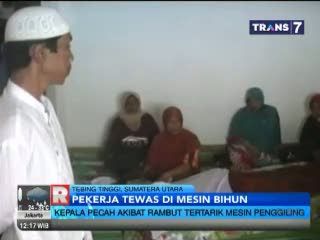 Tragis, Karyawan Tewas Tergiling Mesin Bihun