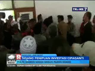 Sidang Penipuan Investasi Cipaganti Berlangsung Ricuh