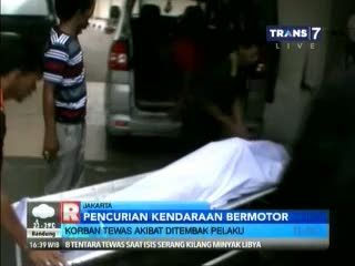 Warga Bekasi Ditembak Begal Motor